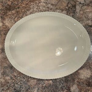 Elegant Cream Oval Serving Platter